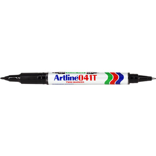 Artline Twin Tip Black Marker (Box of 12)