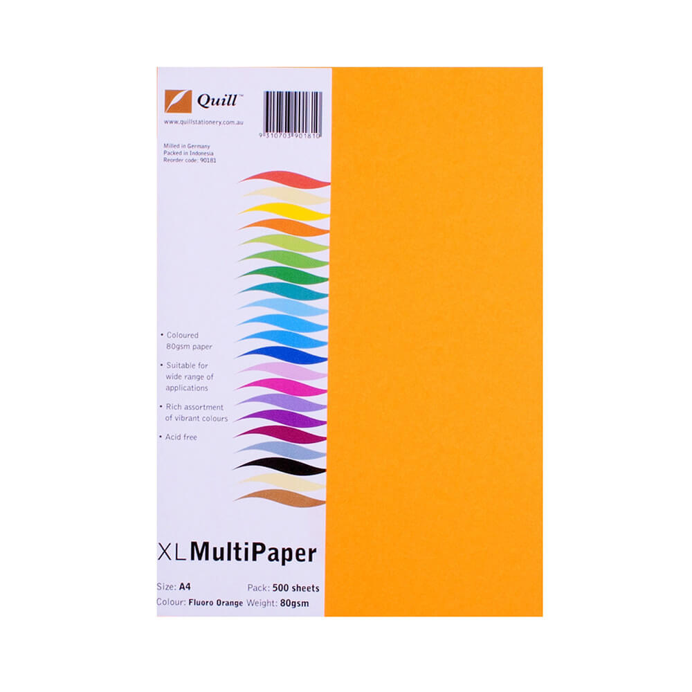 Papel de copia de color A4 500pk (80GSM)