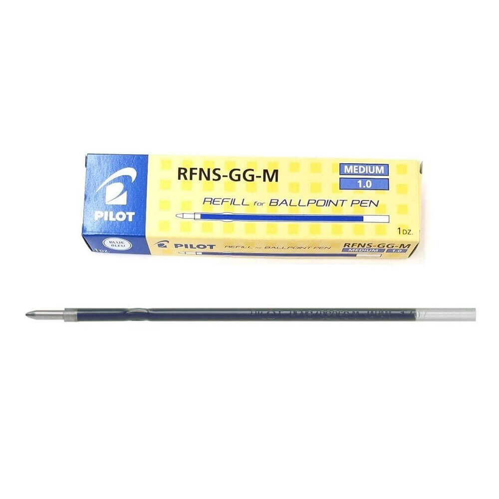 Pilot RFNS-GG Retractable Medium Tip Pen Refill 12pcs