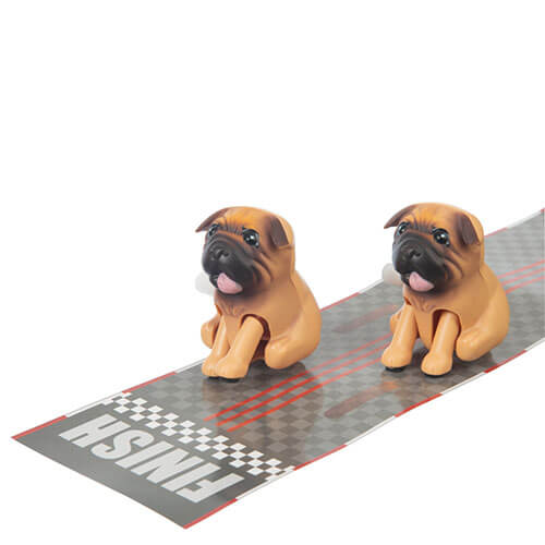 Funtime Bottom Racers Racing Pugs Toy